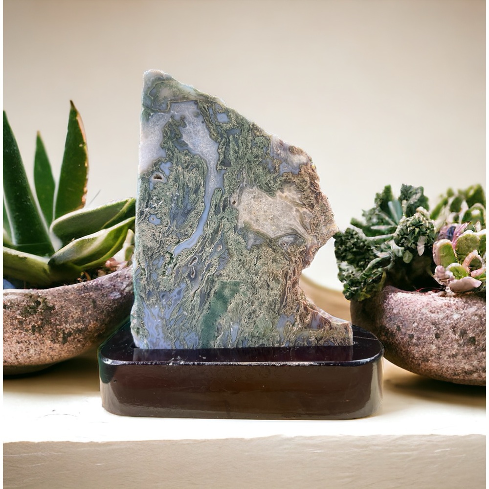 Moss agate slab